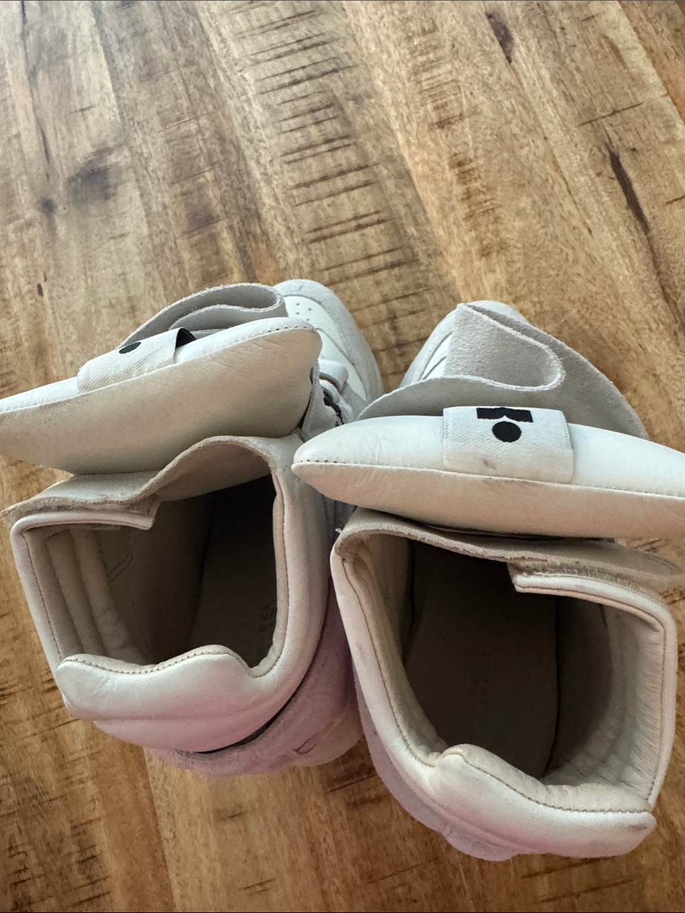 Isabel Marant Balskee White , Gray and Cream 50 MM High-Top Wedge Sneakers - Picture 10 of 12
